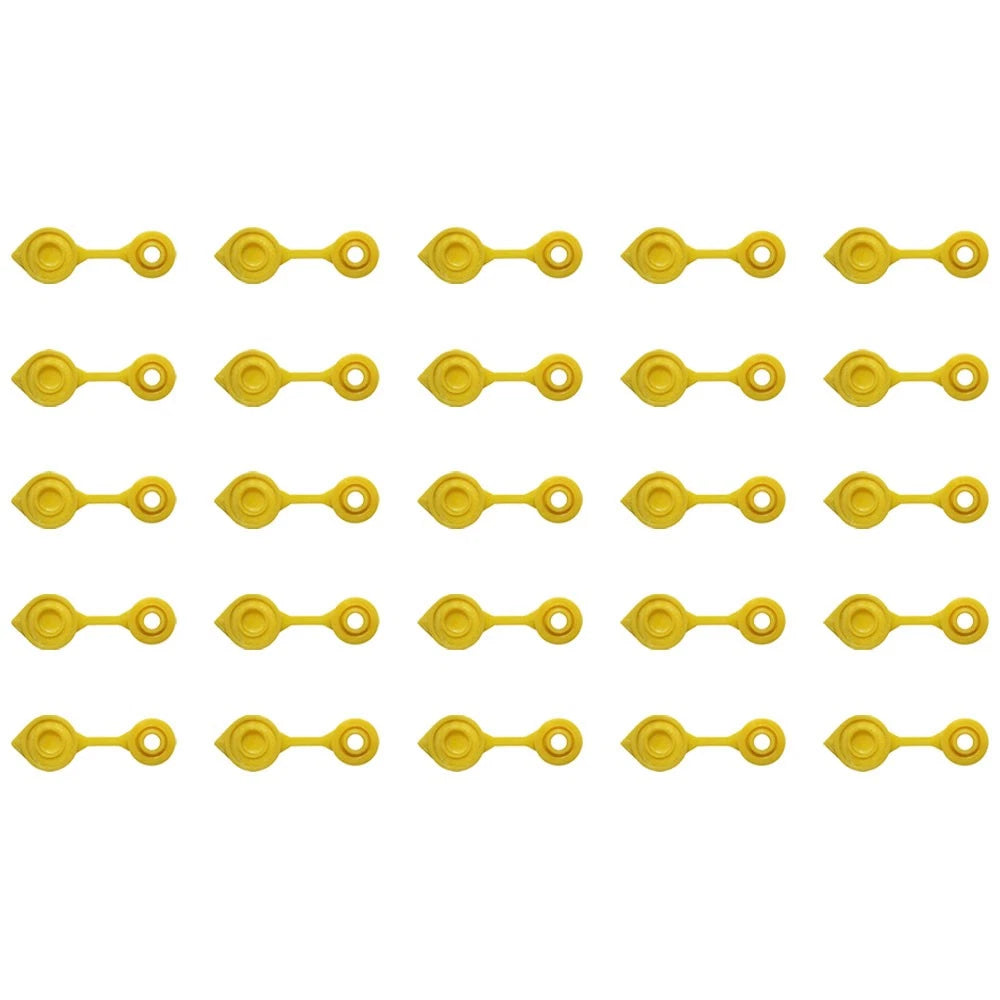Set of 25 Gas Can Vent Caps (Yellow) Heavy Duty MYC-Y-VENT