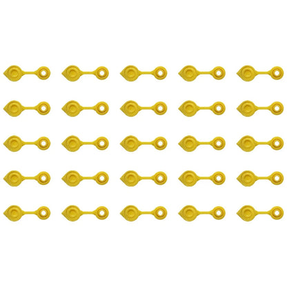 Set of 25 Gas Can Vent Caps (Yellow) Heavy Duty MYC-Y-VENT