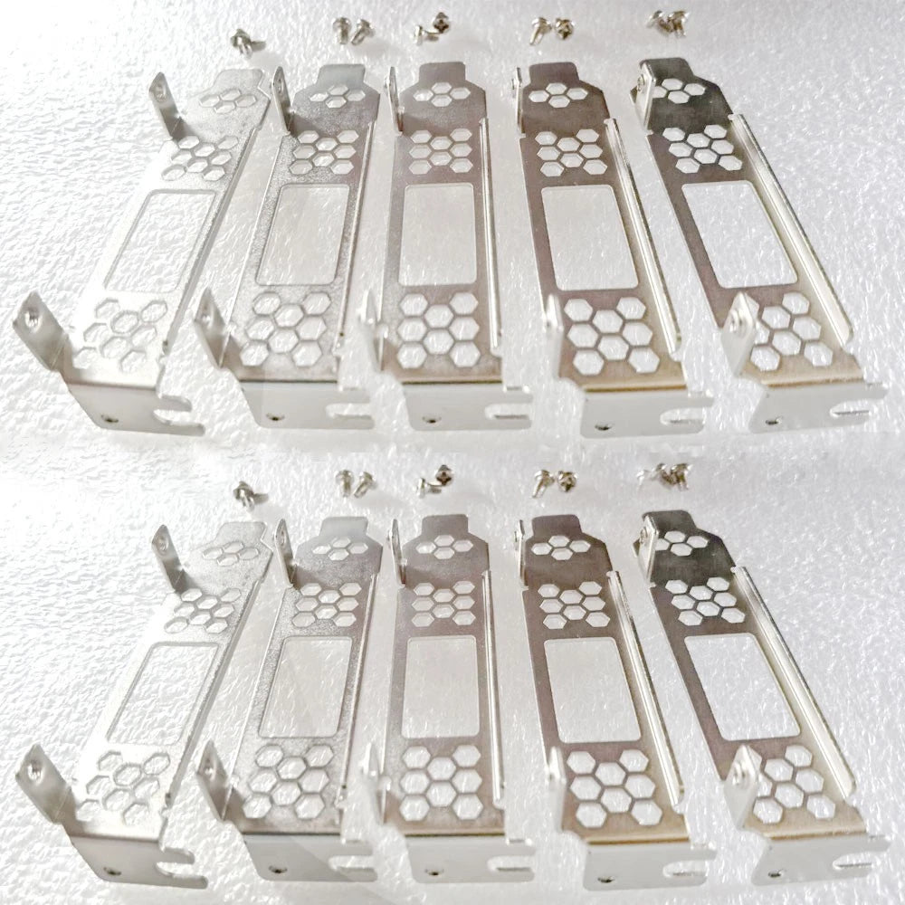 10 Pack Low Profile Bracket for DELL PERC H830 LSI SAS 9300-8e PCI-e HBA