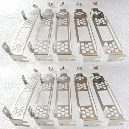 10 Pack Low Profile Bracket for DELL PERC H830 LSI SAS 9300-8e PCI-e HBA