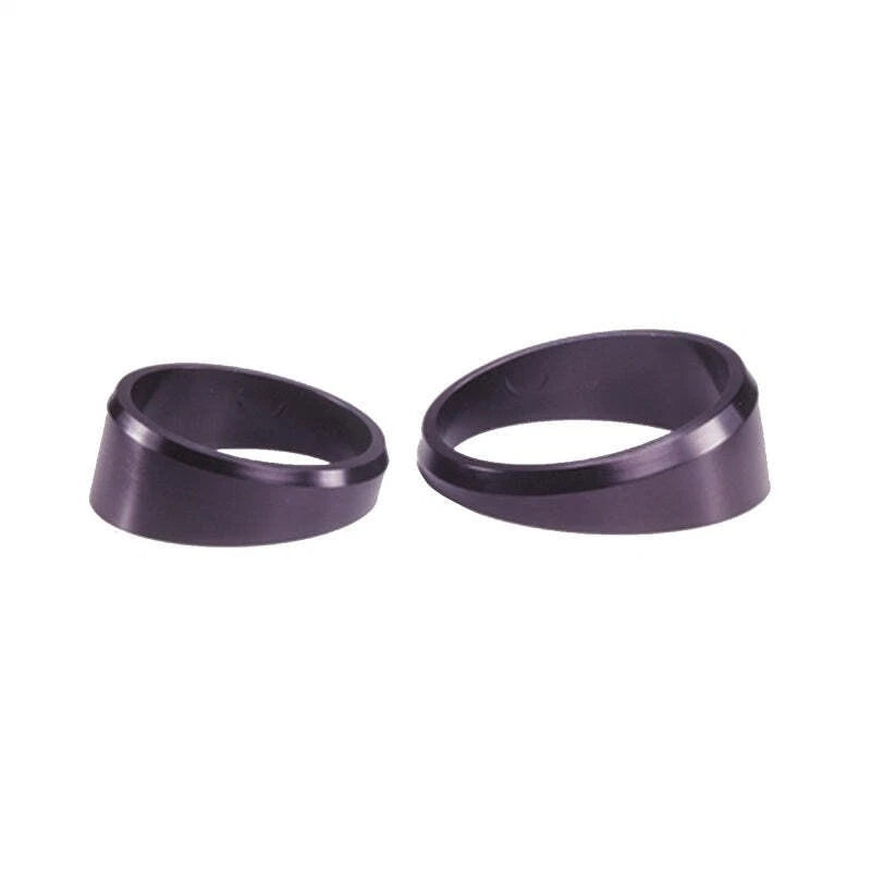 3X Black Angle Rings for Autometer 2234 (2-1/16in)