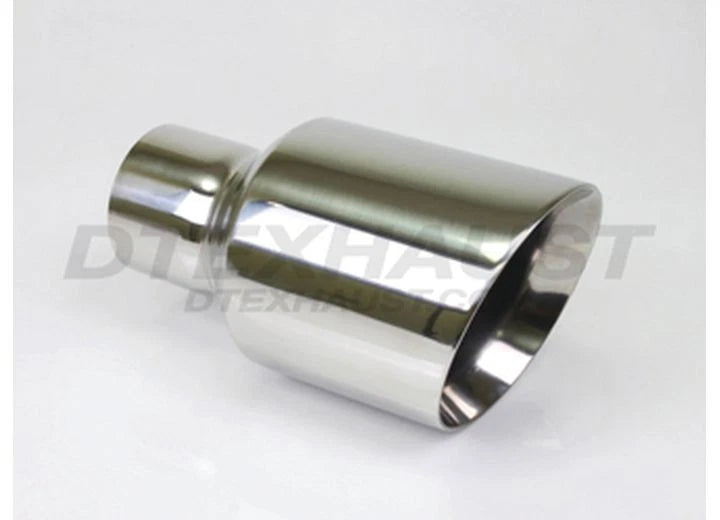 9" Chrome Polished Double Wall Exhaust Tip for (DT-25113E)