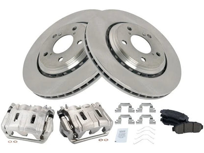 Set of 4 Brake Pads Rotors Calipers for Honda Odyssey (2015–2017) 81356HFBH