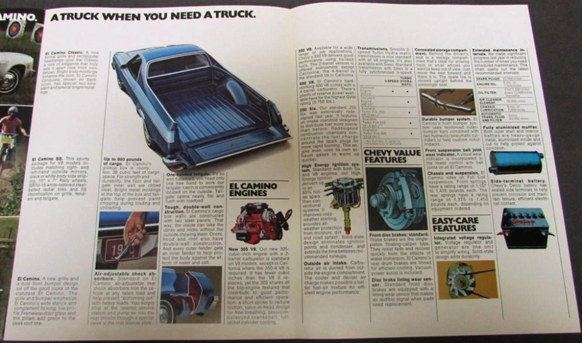 Sales Folder for 1976 Chevy El Camino