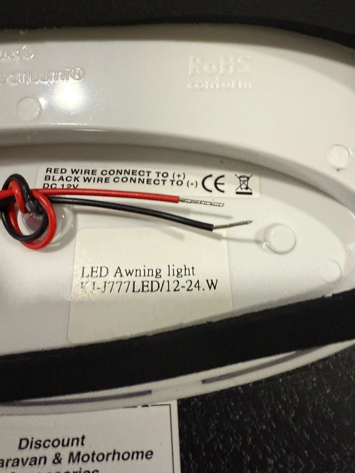 LED Awning Light for Caravan/Motorhome/Boat (12/24V) Silver Casing