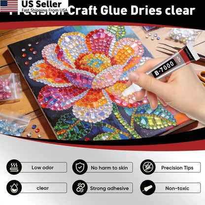 50 PCS B7000 Glue 15ml Clear with Precision Tip