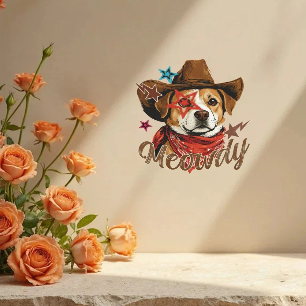 Customizable Vinyl Sticker for Windows - Western Cowboy Animals