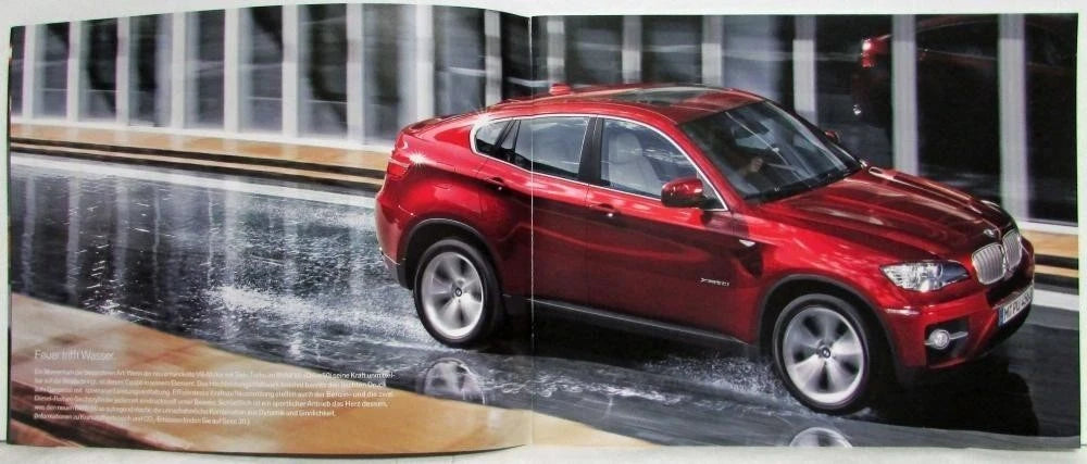 Sales Brochure for BMW X6 (2007) - German Text