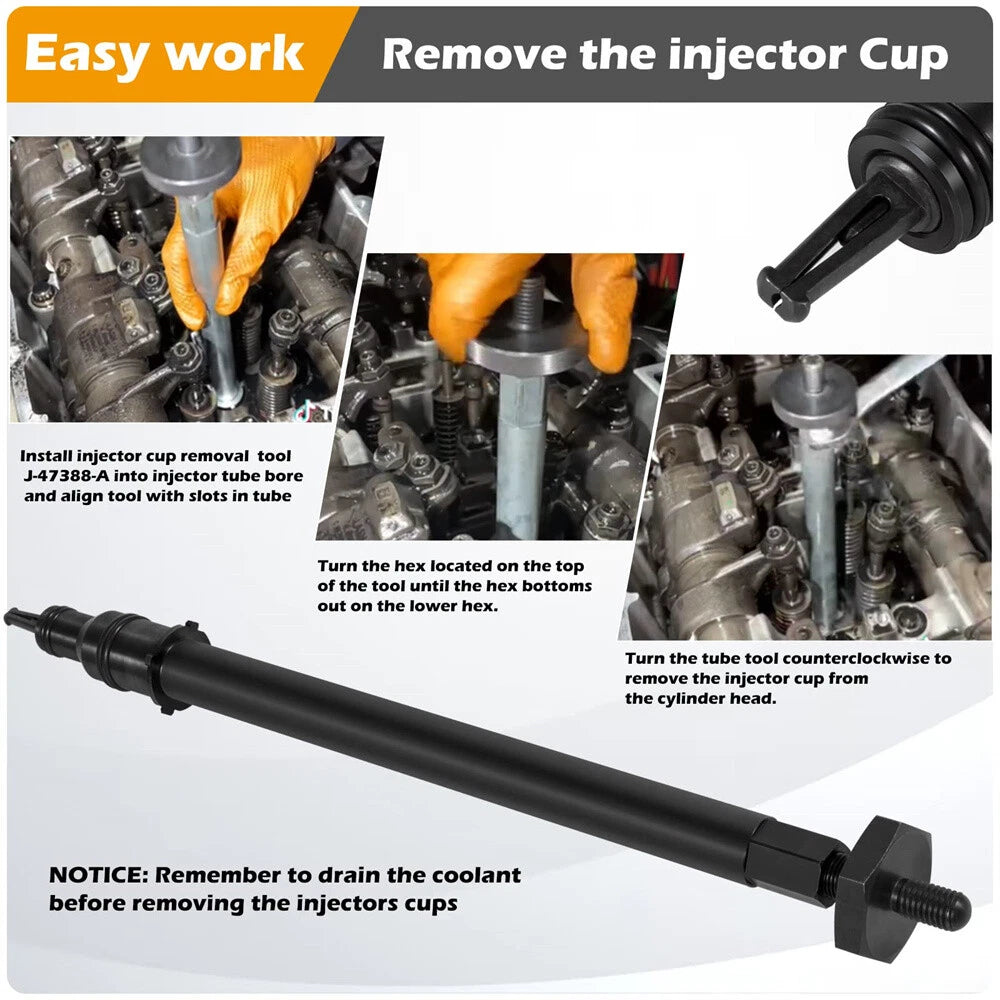 Injector Cup Remover and Installer Tool for DD13 DD15 DD16 Engines