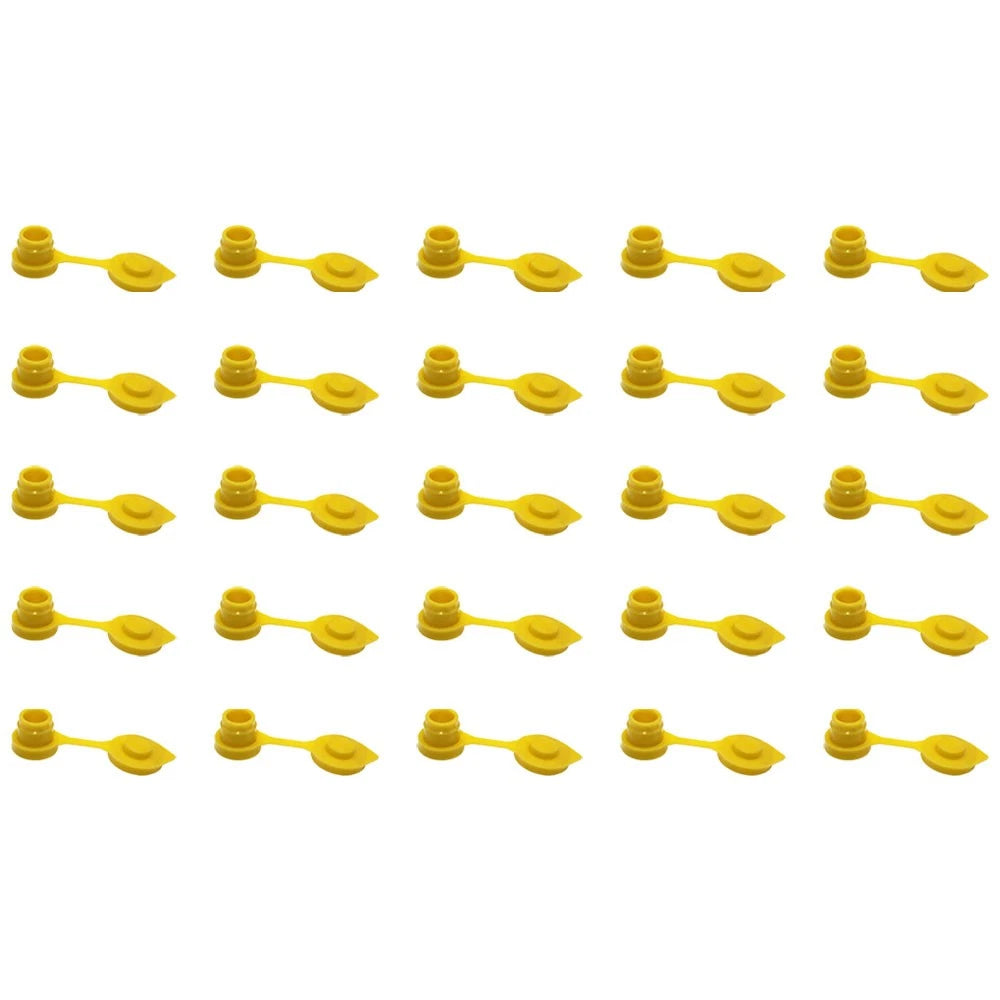 Set of 25 Gas Can Vent Caps (Yellow) Heavy Duty MYC-Y-VENT