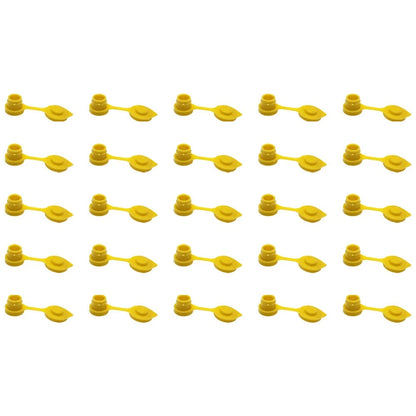 Set of 25 Gas Can Vent Caps (Yellow) Heavy Duty MYC-Y-VENT