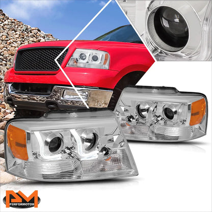 Projector Headlight with Dual LED for 2004-2008 Ford F150/Mark LT