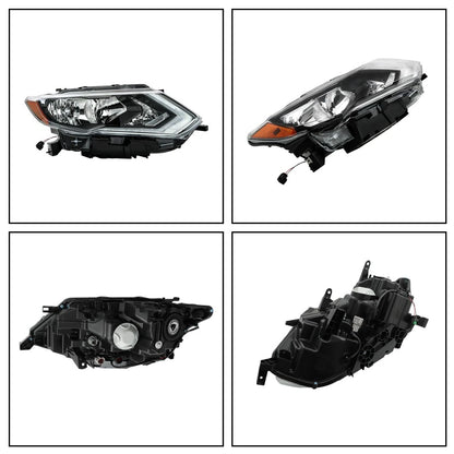 Headlight for Nissan Rogue (2017–2019) RH Halogen LED DRL BCK46244K
