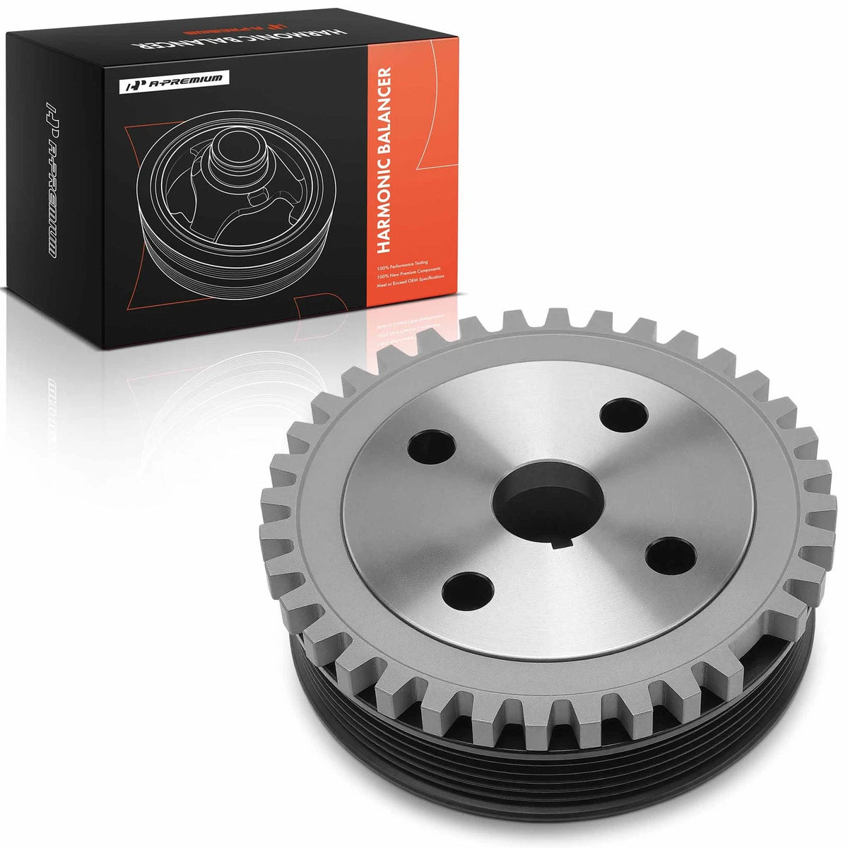 Engine Harmonic Balancer for Ford Focus 2003-2004, Escort SE 2002 (2M5Z6312-AA, 594-118)