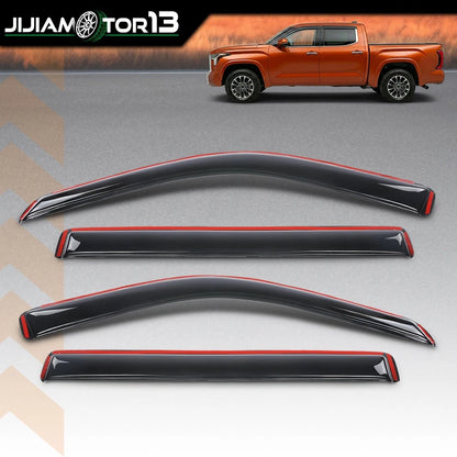 Set of 4 Window Visors for Toyota Tundra CrewMax (2022–2026) jijia2026050909