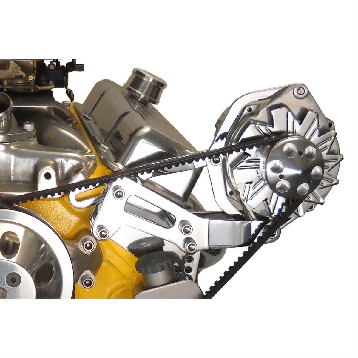 Chrome Side Mount Alternator Bracket for SBC (1109)