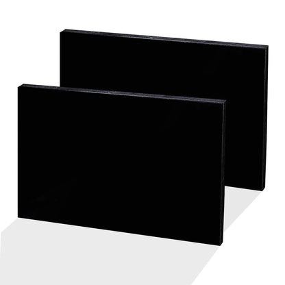 1/8" Thick HDPE Plastic Sheet for Various Applications (8"x12") - Black