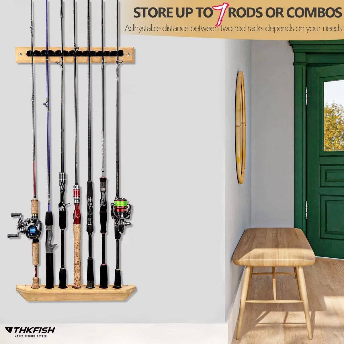 Fishing Rod Holders for Garage (Fits )
