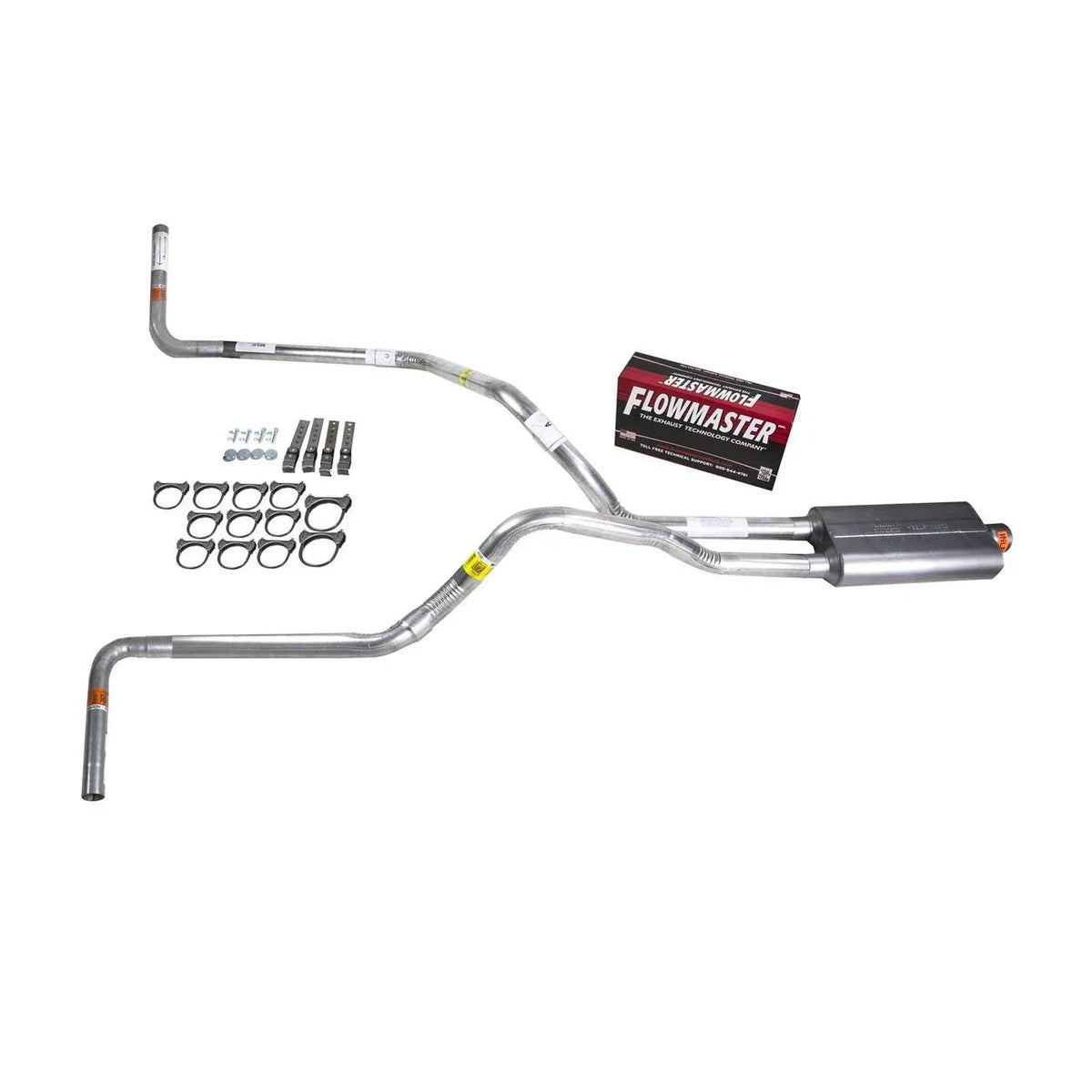 Dual Exhaust 2.5" Pipe for S10/S15 (1995–2001) Flowmaster 50 Side Exit