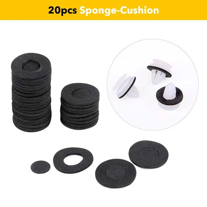 Universal Cars 448PCS Plastic Rivets Fastener Push Clips Set