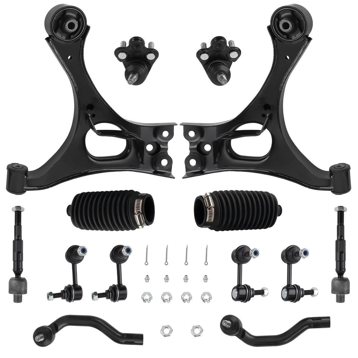 14Pcs Front Lower Control Arms & Ball Joints for Honda Civic (2006–2011)