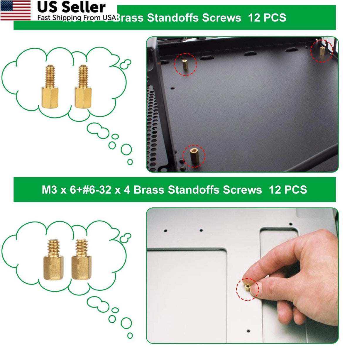 350PCS Computer Screws for Motherboard (Compatible with )