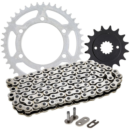 Sprocket Chain Set 16/42 Tooth for Kawasaki GPZ500 (1987–1993) MK1003697, 92057-0015, 92057-0048, 92057-1472