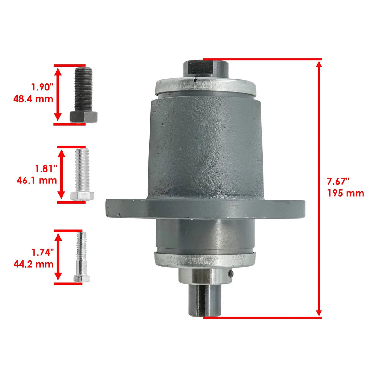72" Deck Spindle & Pulley for Bad Boy AOS (2009–2011) SD212+PY240