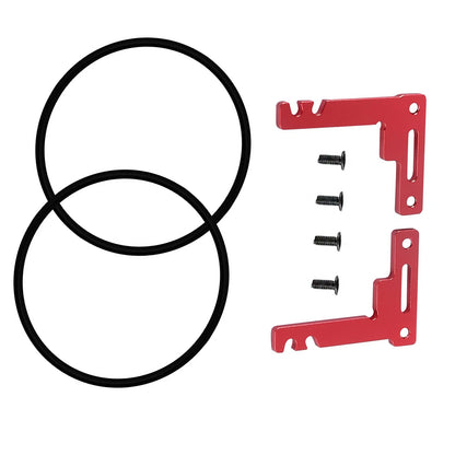 Set of 1 Red Aluminum Short Battery Holder for Tamiya TT02 TT02B 1/10 RC Car