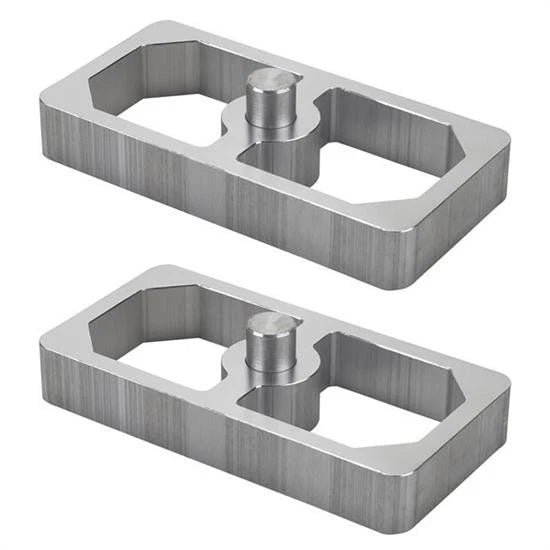 2X Aluminum Extruded Leaf Spring Lowering Blocks for 9108216