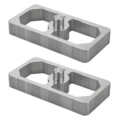 2X Aluminum Extruded Leaf Spring Lowering Blocks for 9108216