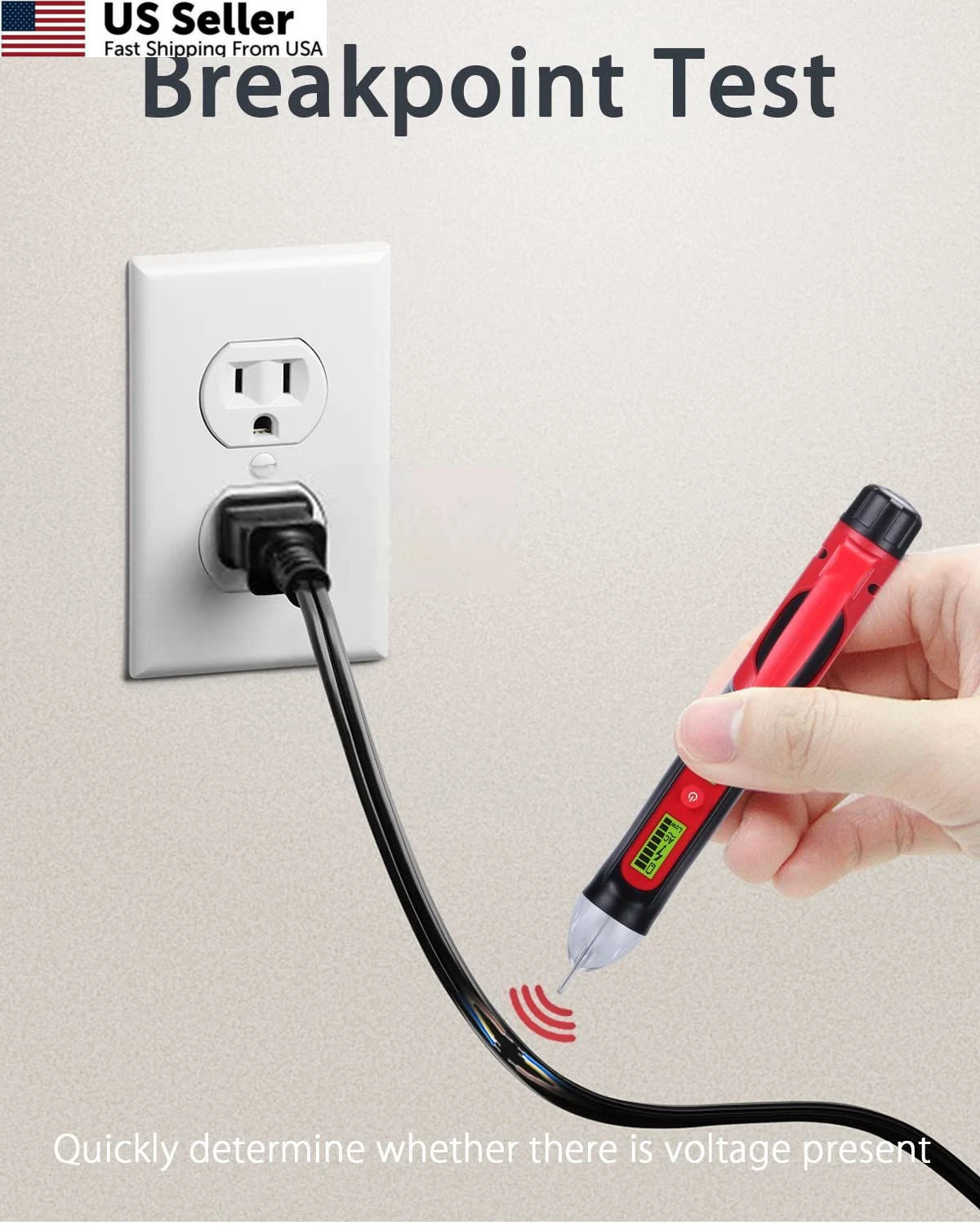 Non-Contact AC Voltage Detector Pen 12V-1000V/48V-1000V