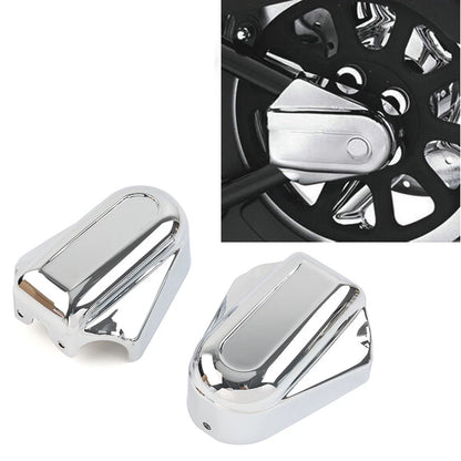 Chrome Bar Shield Rear Axle Covers for Harley Softail FLSTC FLSTN