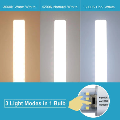 2X G23 Base LED Bulbs 13W CFL Equivalent 2-Pin PL Horizontal Light