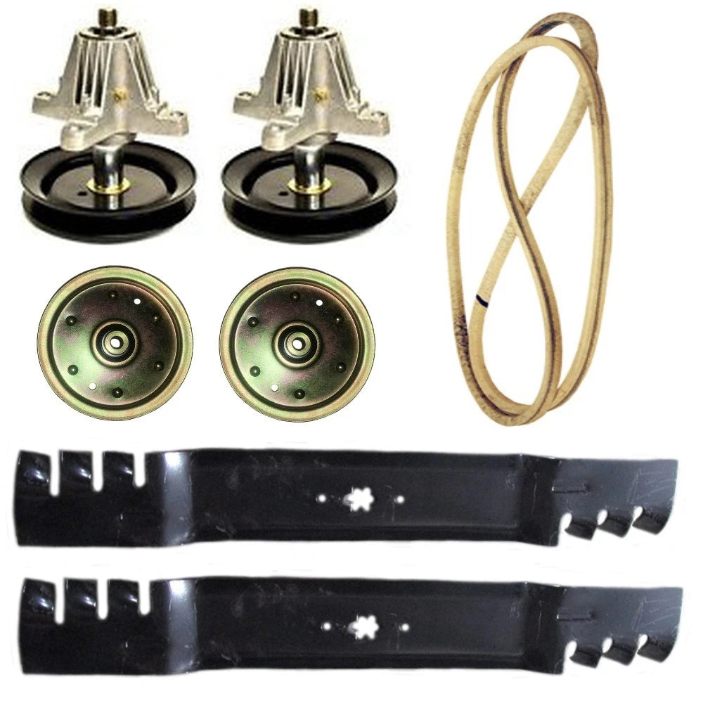 42" Mower Deck Rebuild Kit Spindles Blades for MTD Yard Machines