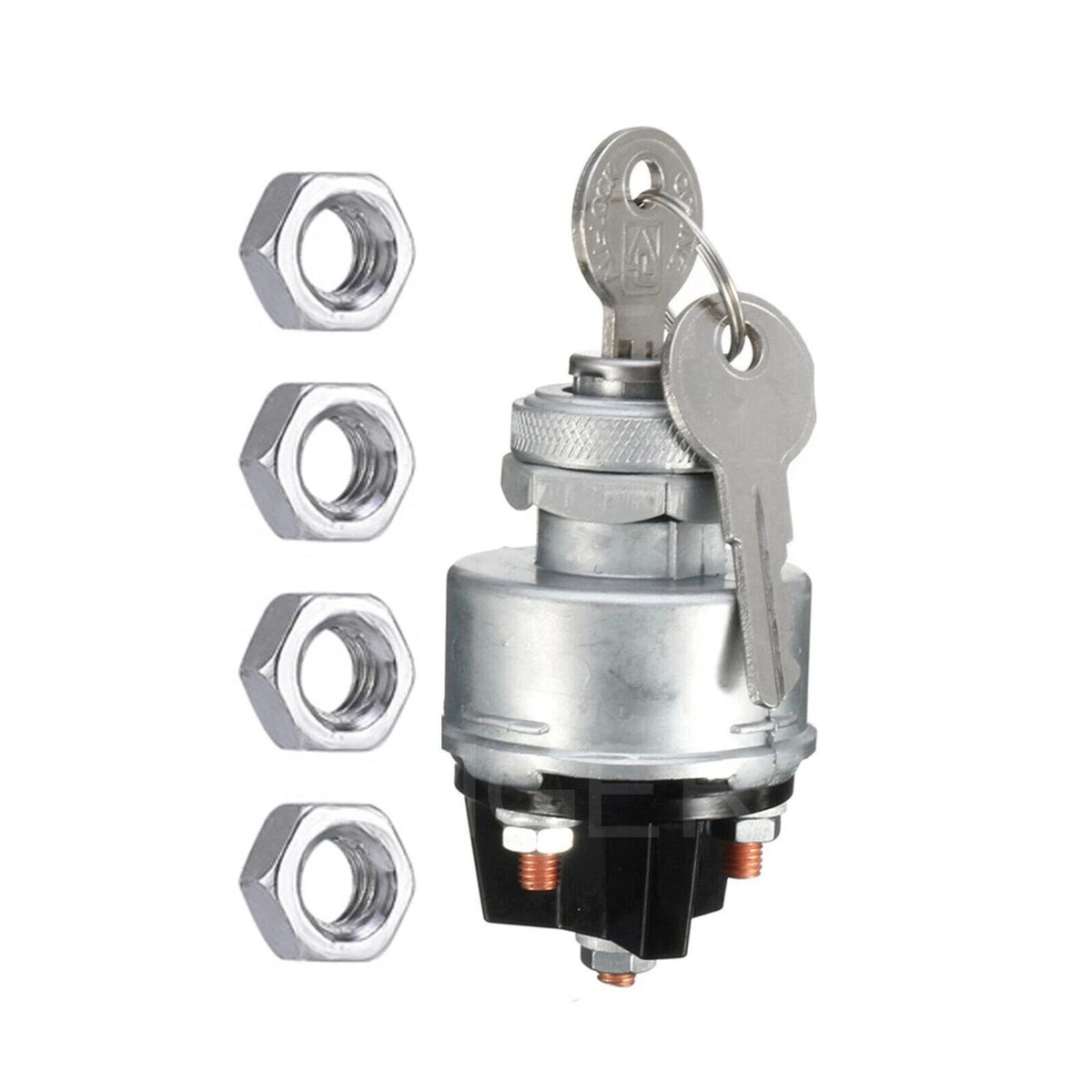 Ignition Switch for Universal 12V/24V Vehicles with 2 Keys