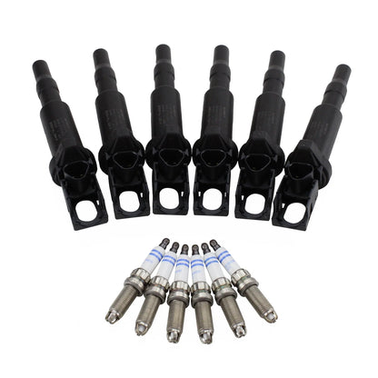 Ignition Coils and Spark Plugs Kit for E82 BMW 335i (Bosch)