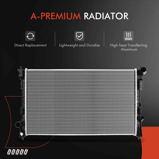 Radiator & A/C Condenser & Cooling Fan Kit for Ford Taurus Lincoln MKS (2008–2019) - 8A8Z8005A, DT4Z8005A, FO3010291
