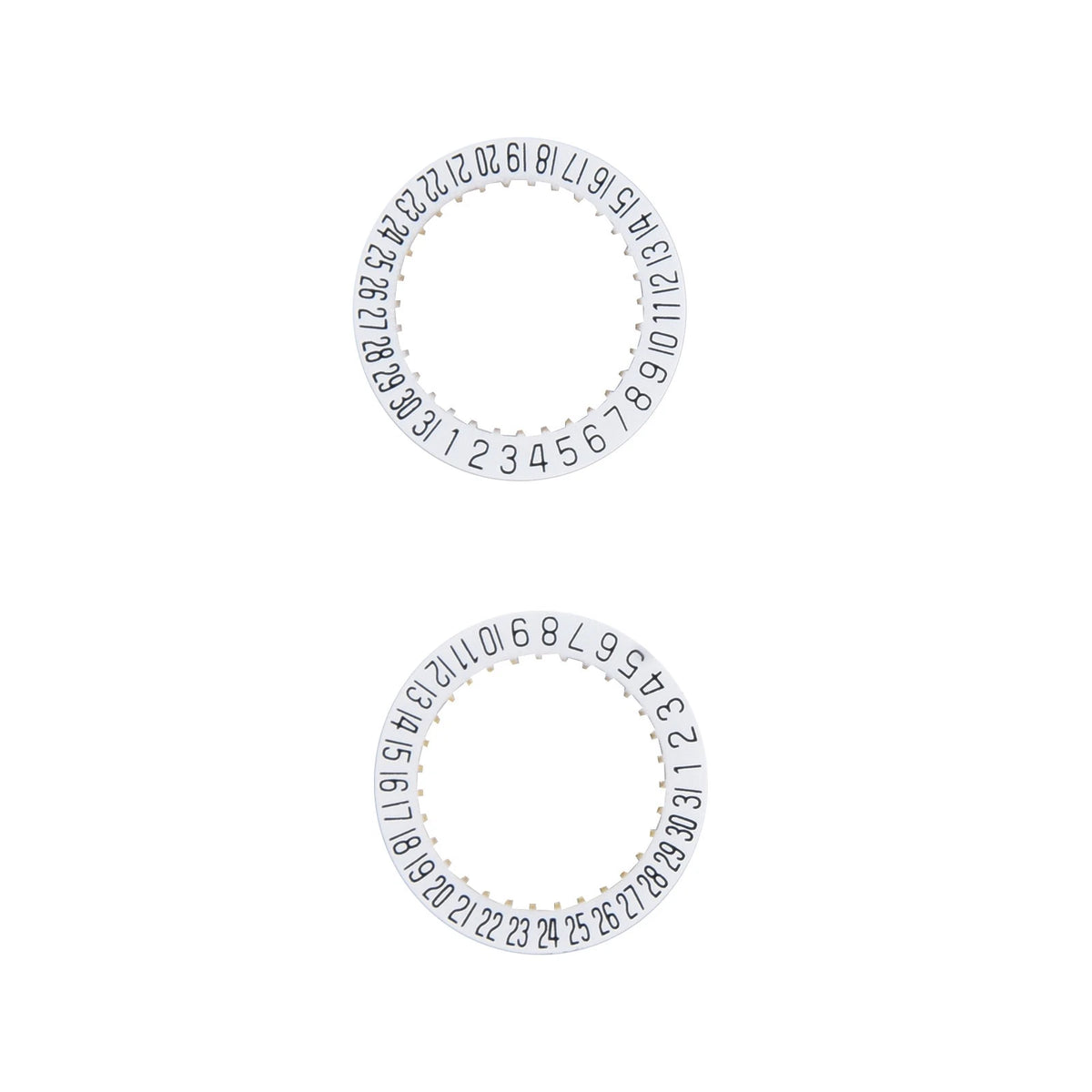 2X Date Indicator Calendar Wheel Disc Plate AT 6 for ETA 2804-2 2824-2 2892A2
