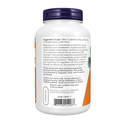 Magnesium Citrate Supplements for NOW Foods (240 Count)