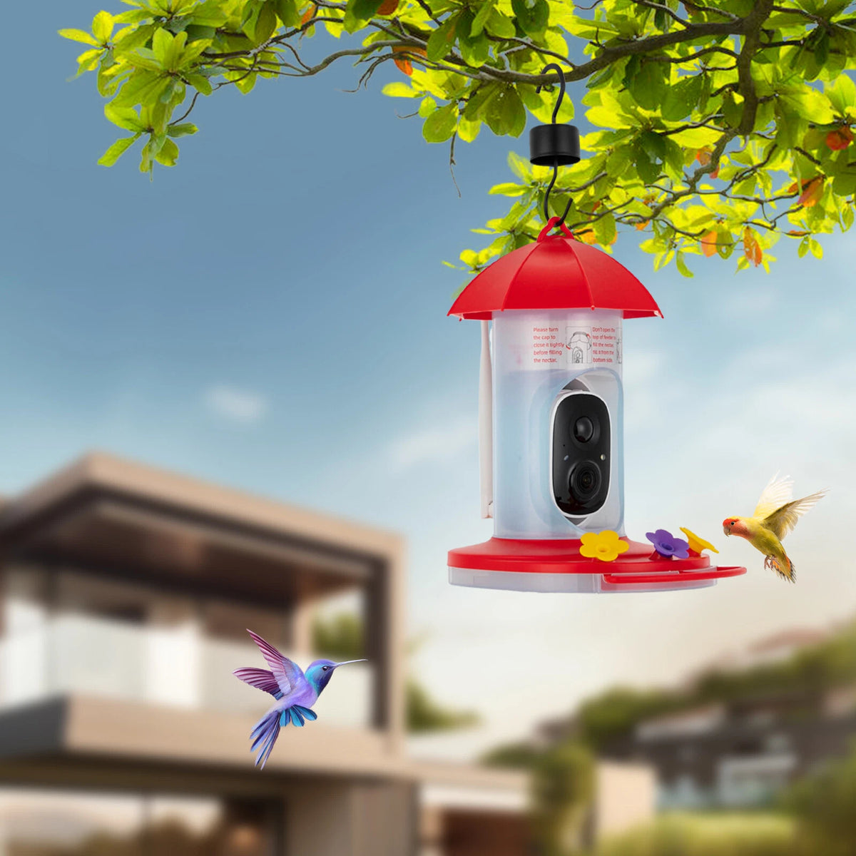 Smart Bird Feeder with Camera for Outdoor Use