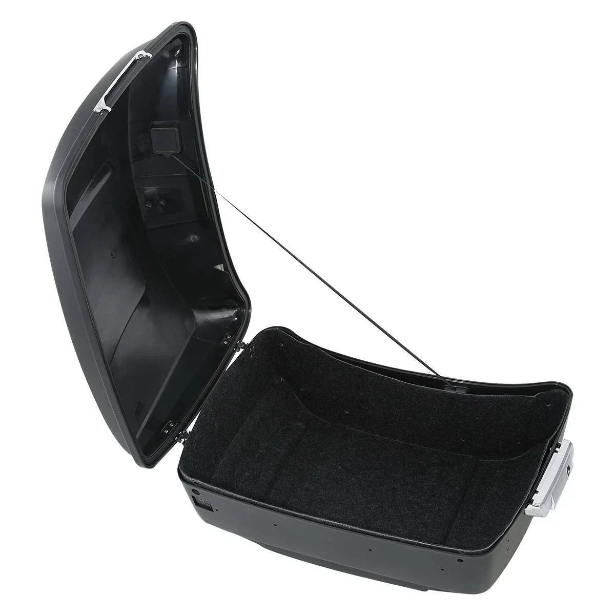 King Trunk Backrest Speakers LED Light Mount Rack for Harley Fat Boy 2008–2017