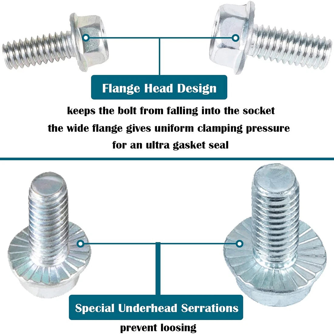 Oil Pan Bolts for Small Block Chevy 400 350 327 283 & Small Block Ford 260 289