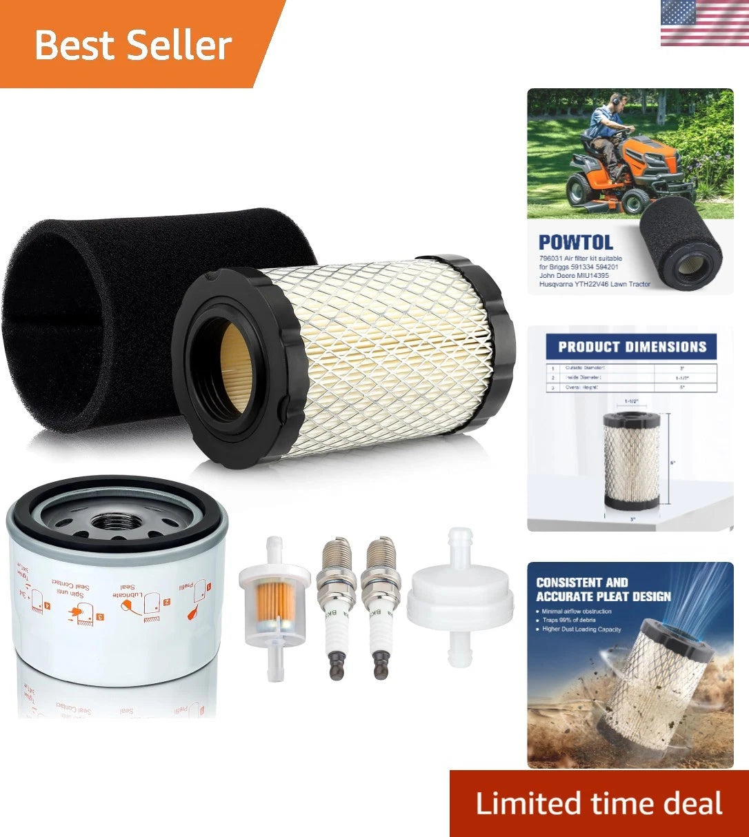 Engine Tune-Up Kit for Husqvarna Z246/Z254