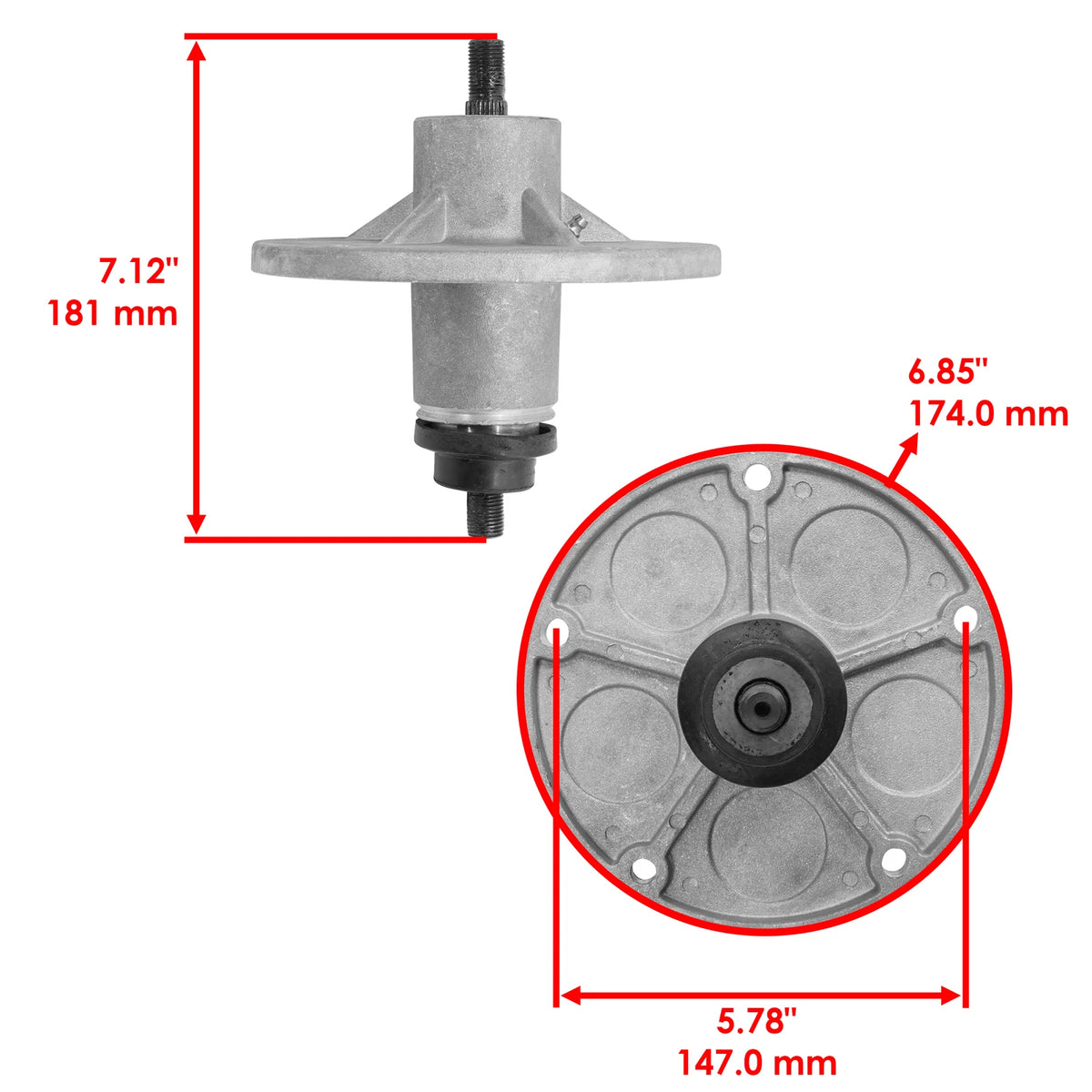 30" Deck Spindle for Murray Mid-Engine Rider (SD108 - MD)
