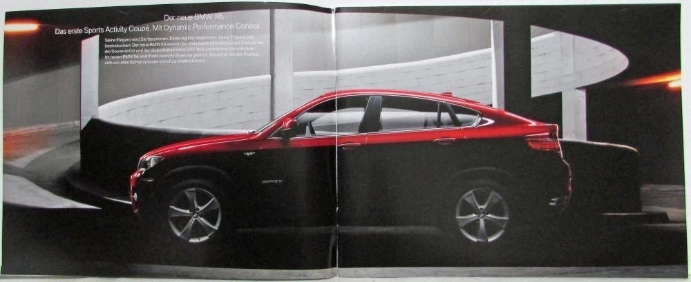 Sales Brochure for BMW X6 (2007) - German Text