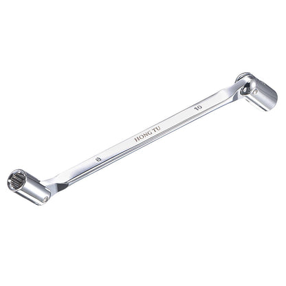 8mm x 10mm Flexible Head Socket Wrench for Automotive Use