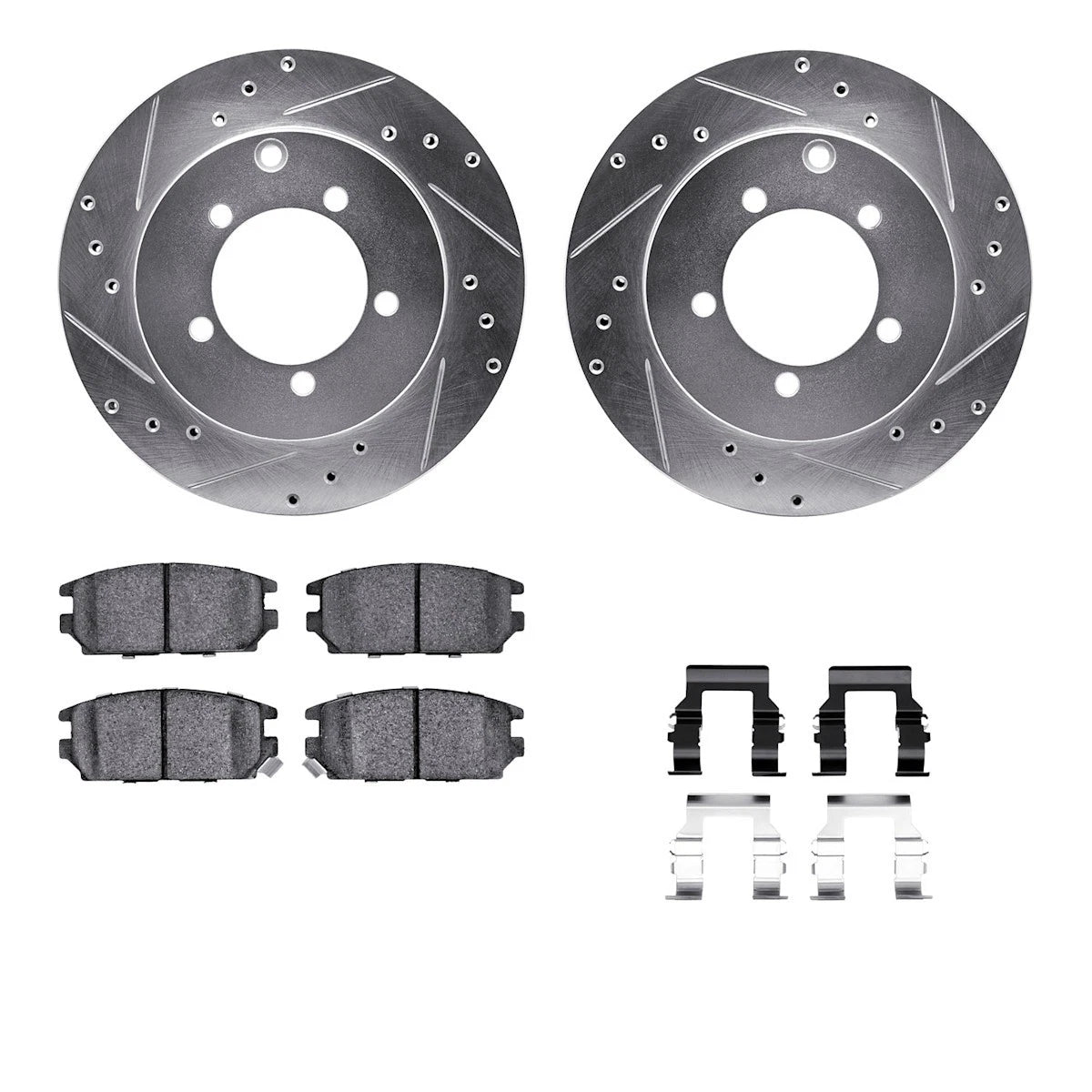 2X Brake Disc and Pad Kit for Dodge Mitsubishi Stealth 3000GT (1991–1993) WGWH1-72050