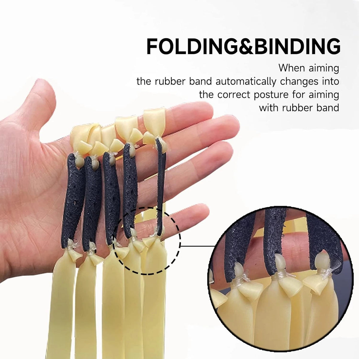 2X Thickened 2.0mm Flat Rubber Slingshots for