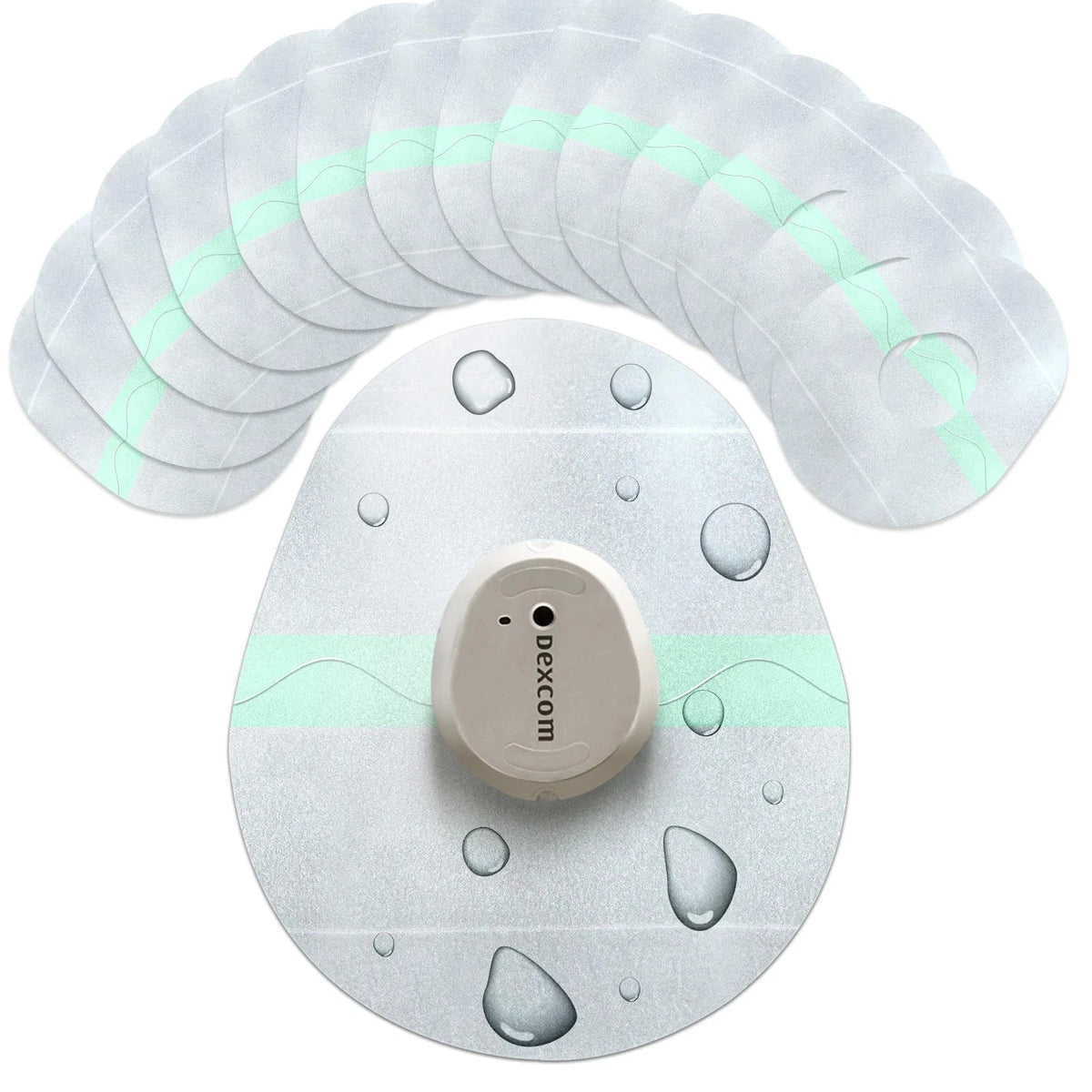 20 Waterproof Adhesive Patches for Adamson Dexcom G7